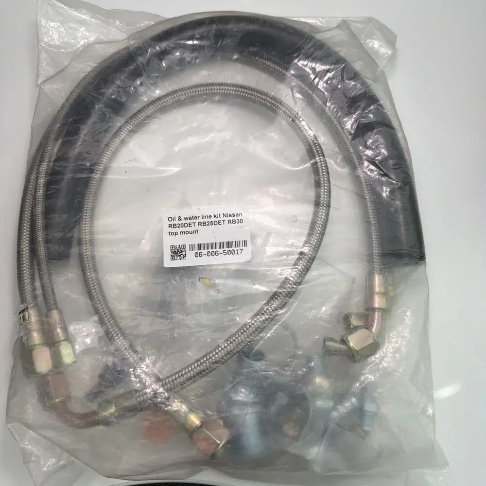 Oil Water Line Kit For Nissan RB20DET RB25DET RB30 Top Mount